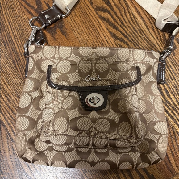 Coach Brown Signature Crossbody Bag - Picture 2 of 10